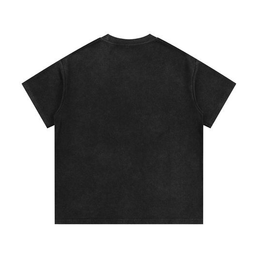 "She likes Me" Mineral Wash Waffle Knit T-Shirt