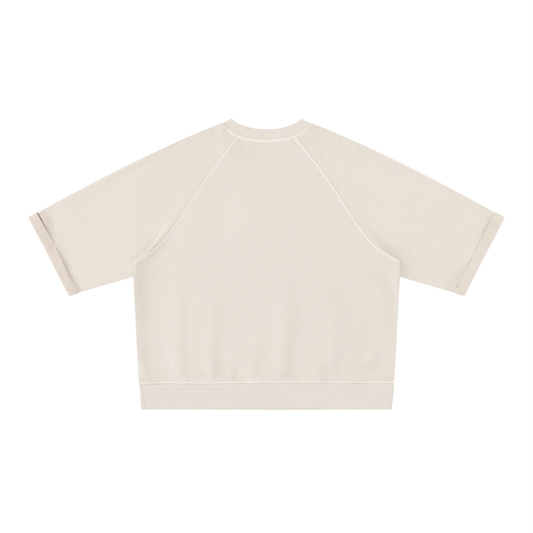 "FSO" Unisex Vintage Wash Boxy Short Sleeve Sweatshirt