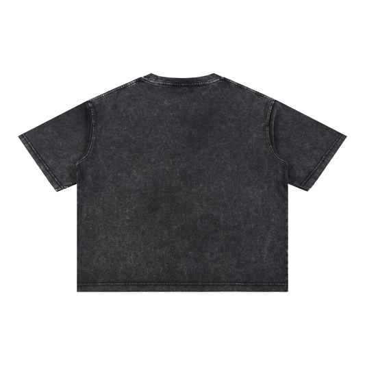 "Stay Ready WT" Mineral Wash Boxy Cotton T-Shirt