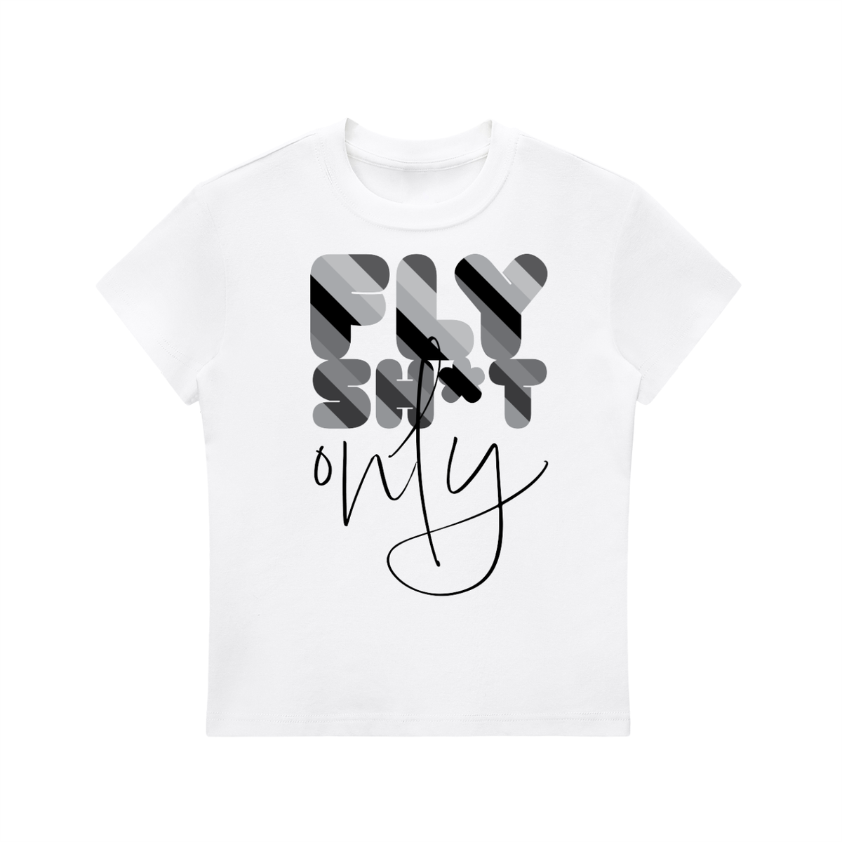 "FSO" Essential Bodycon Crewneck T-Shirt
