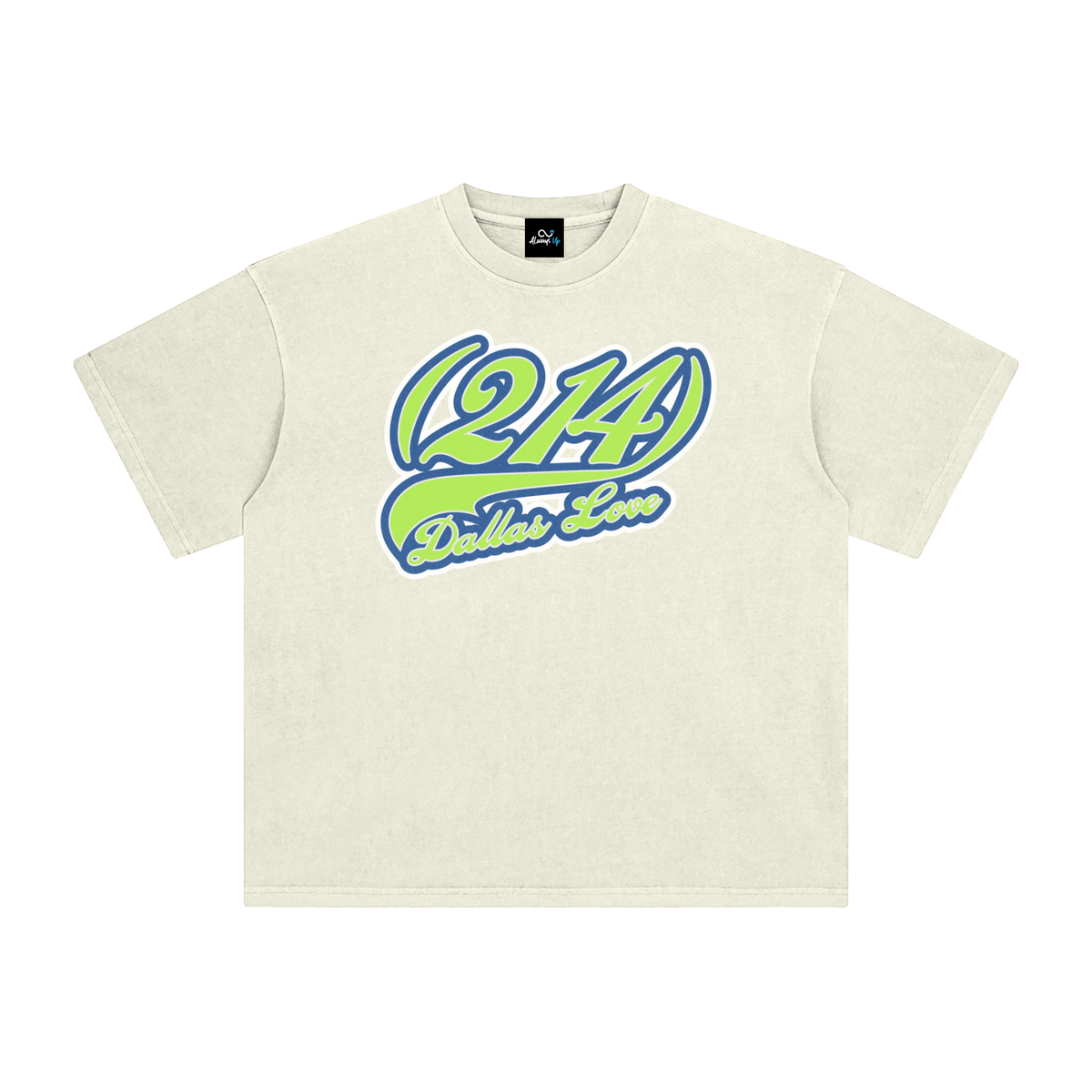 "214 Dallas Love Stars Colorway"  Enzyme Washed T-Shirt