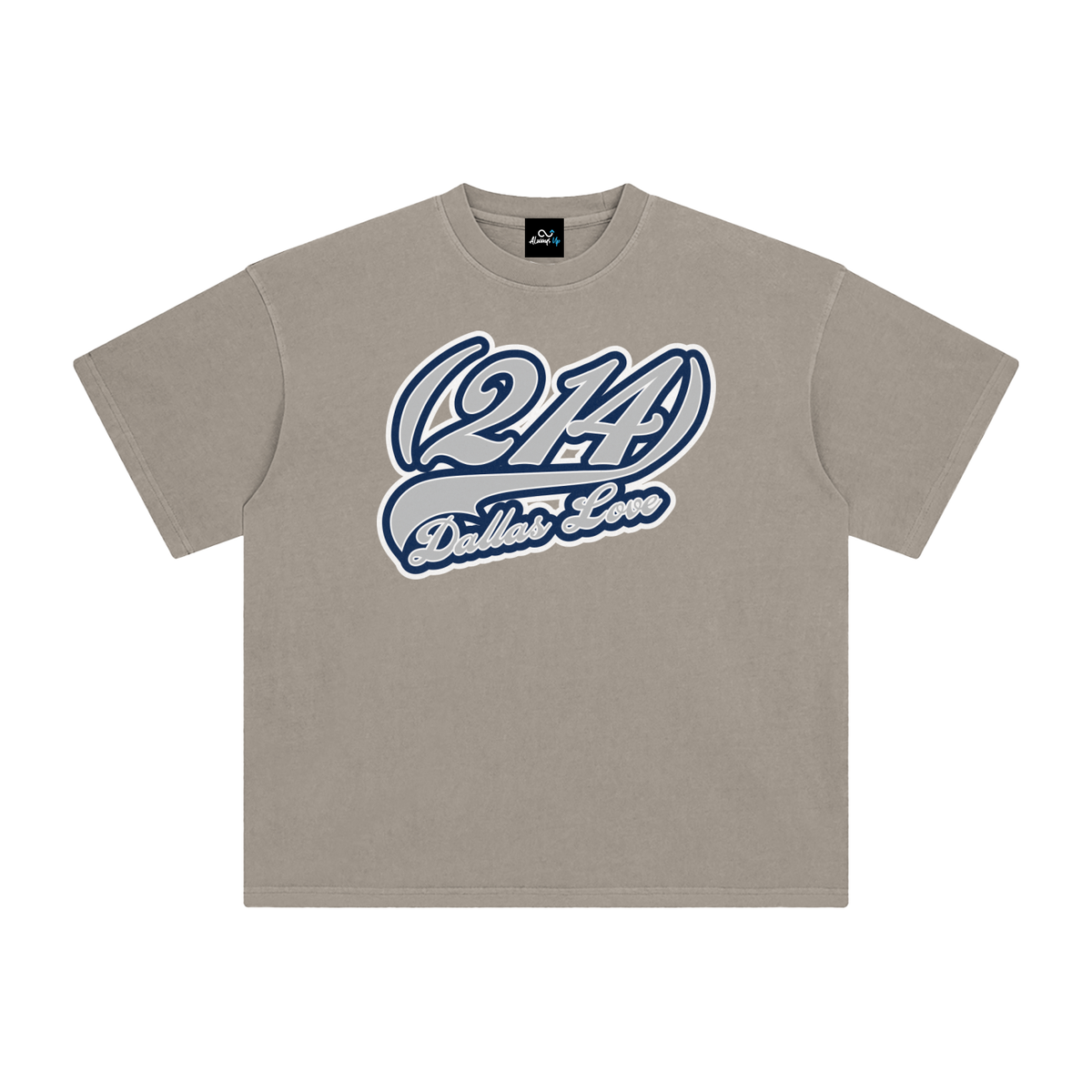 "214 Dallas Love Cowboys Colorway" Enzyme Washed T-Shirt