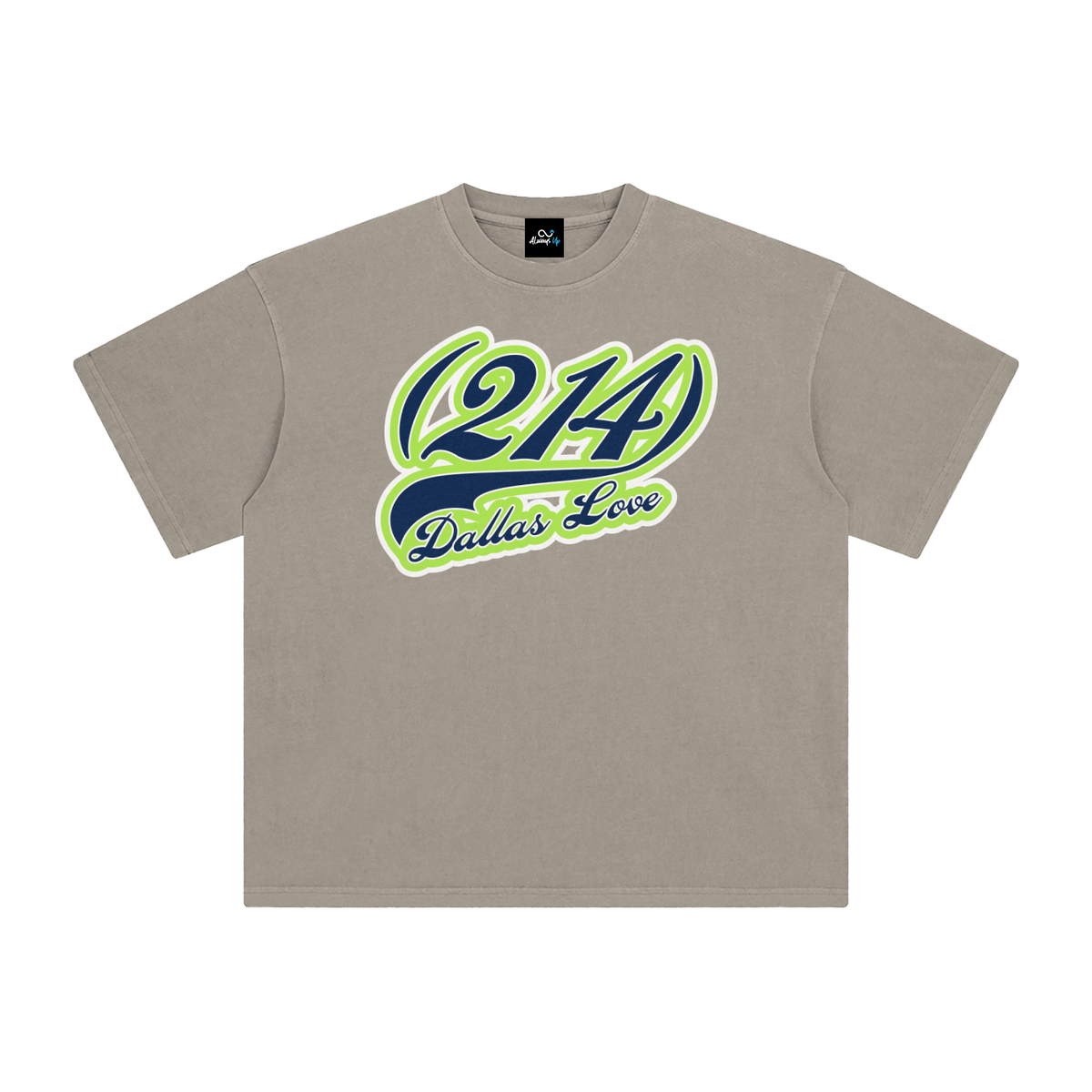 "214 Dallas Love Wings Colorway" Enzyme Washed T-Shirt