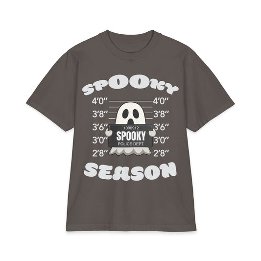 Spooky Season Ghost Mugshot T-Shirt | Halloween Haunted Tee