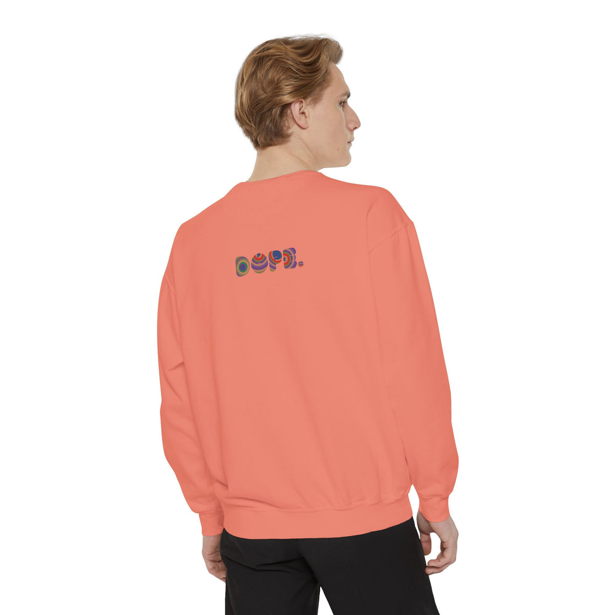 "Dope" Retro Circle Graphic Sweatshirt
