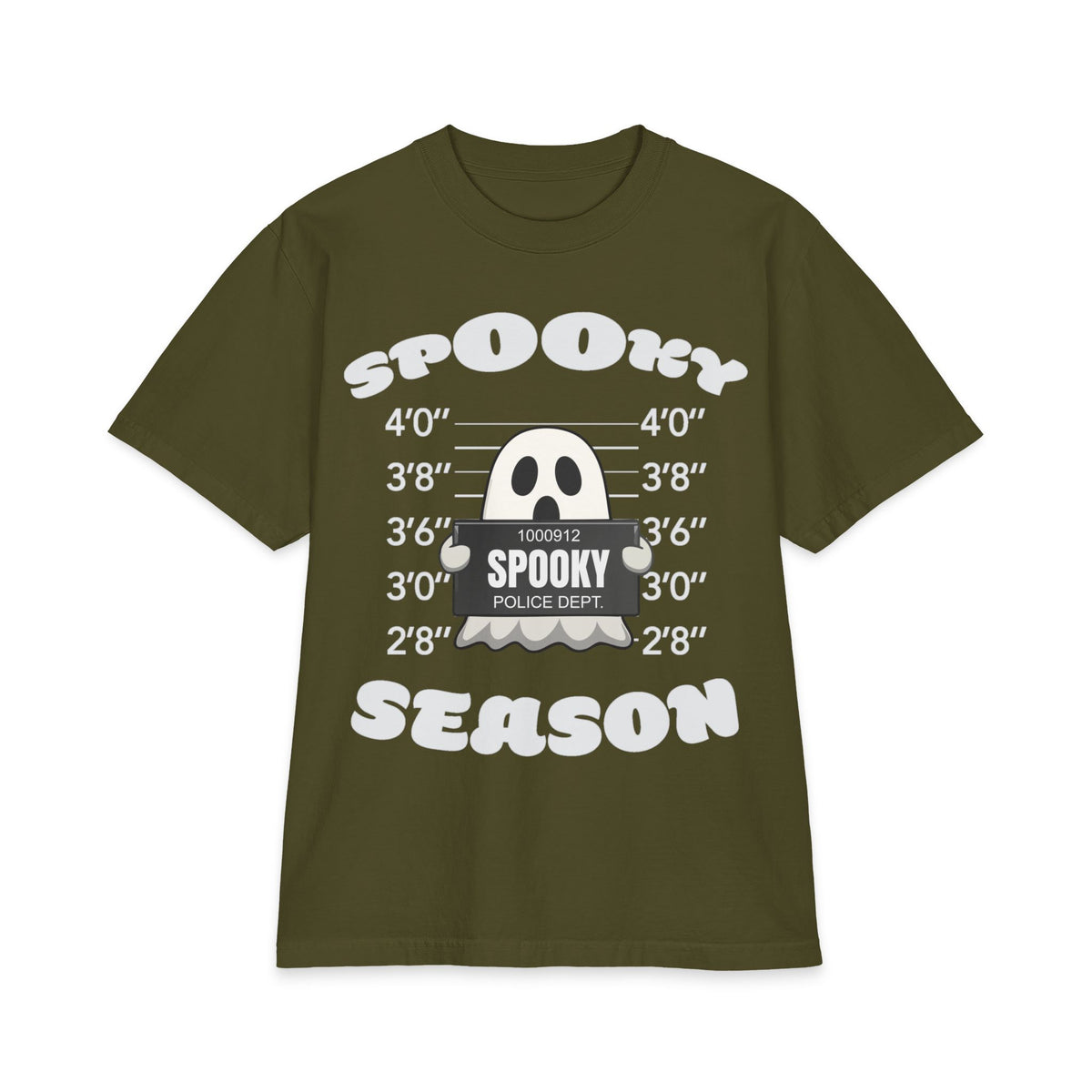 Spooky Season Ghost Mugshot T-Shirt | Halloween Haunted Tee