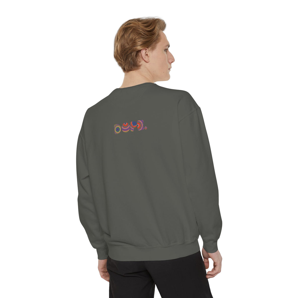 "Dope" Retro Circle Graphic Sweatshirt