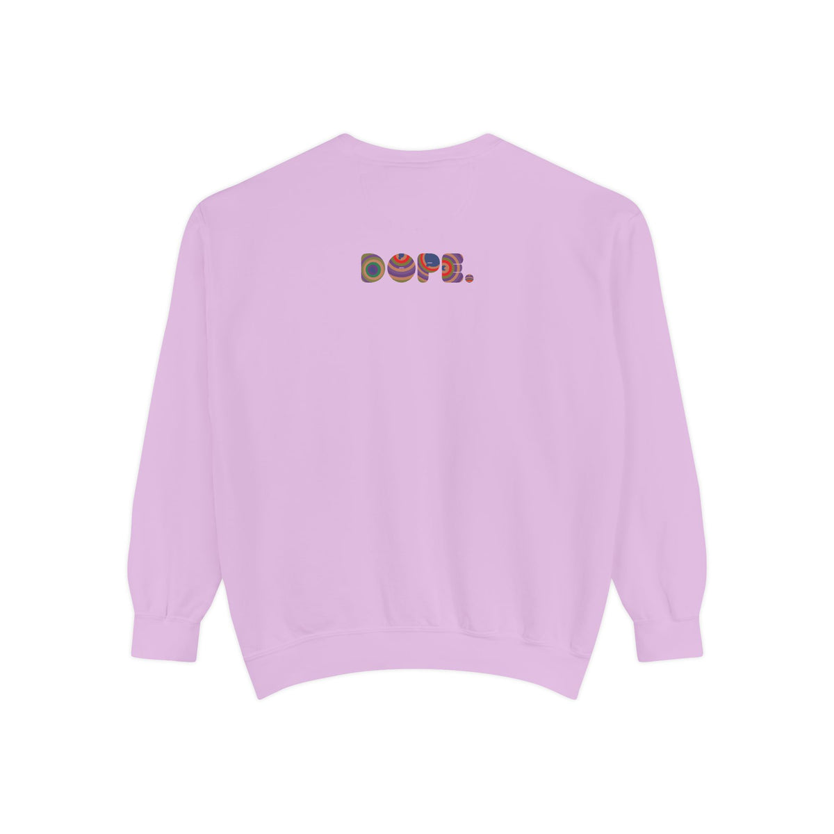 "Dope" Retro Circle Graphic Sweatshirt
