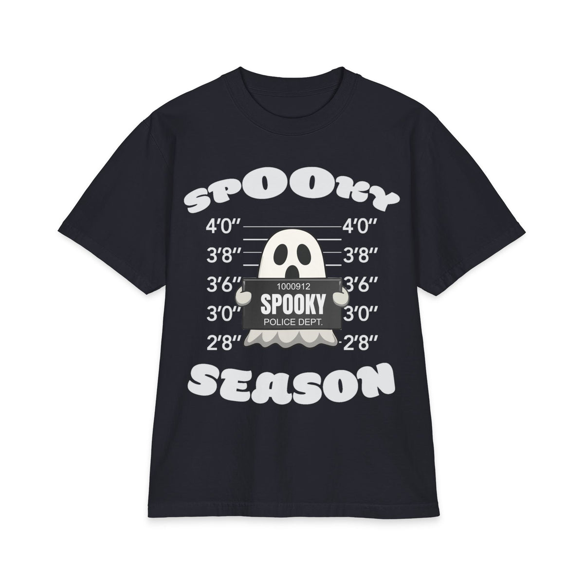 Spooky Season Ghost Mugshot T-Shirt | Halloween Haunted Tee