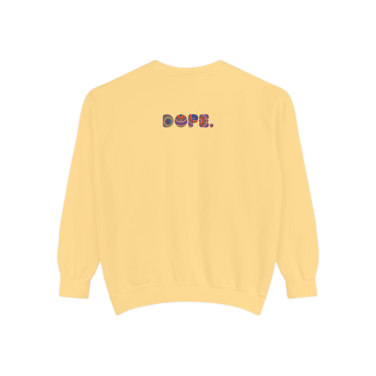 "Dope" Retro Circle Graphic Sweatshirt