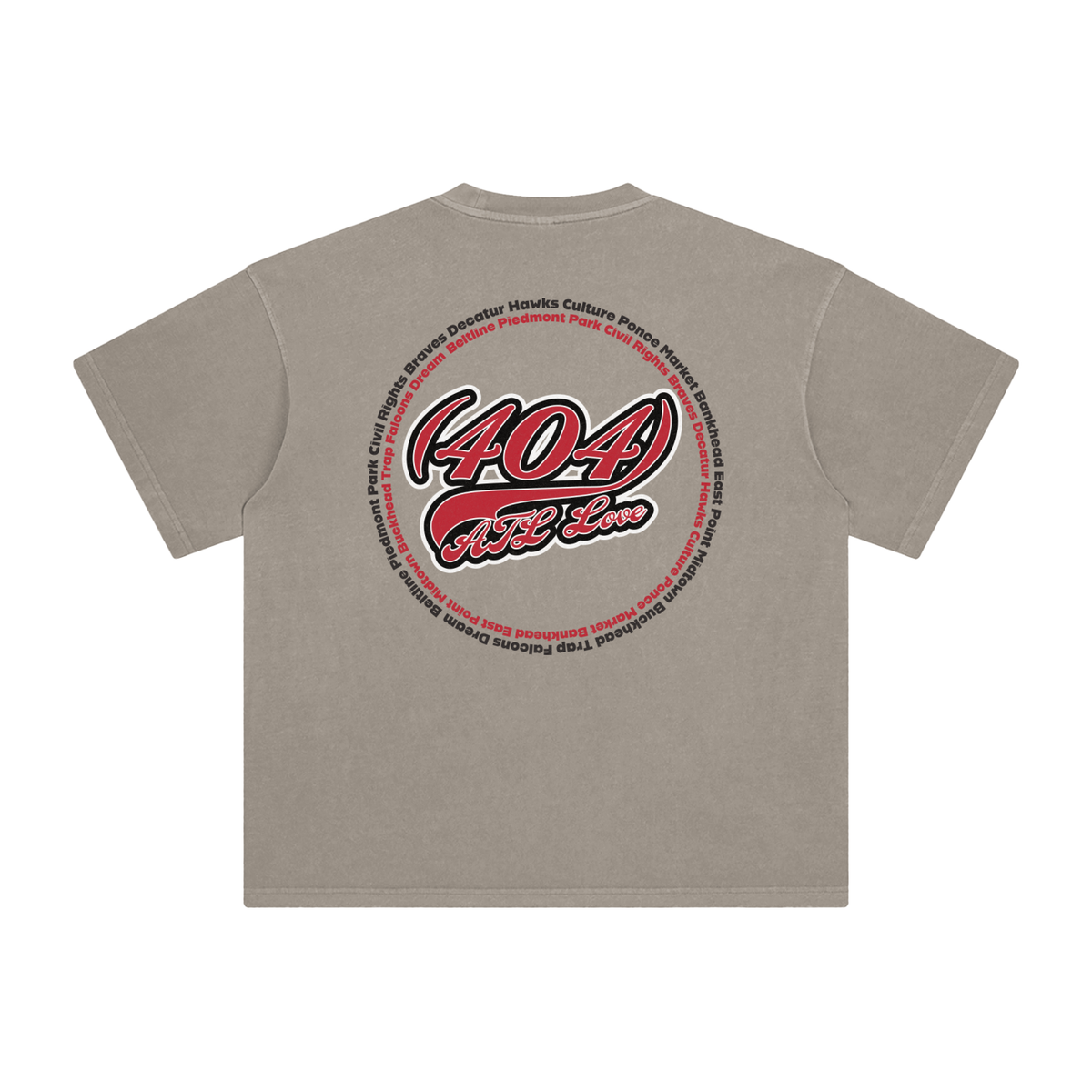 "404 ATL Love Hawks Colorway"  Enzyme Washed T-Shirt
