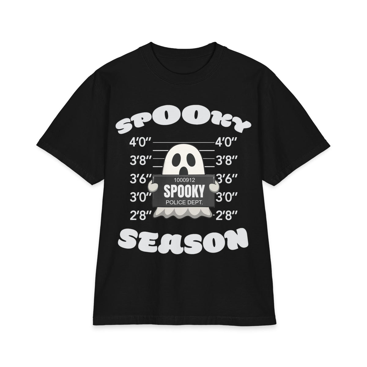 Spooky Season Ghost Mugshot T-Shirt | Halloween Haunted Tee