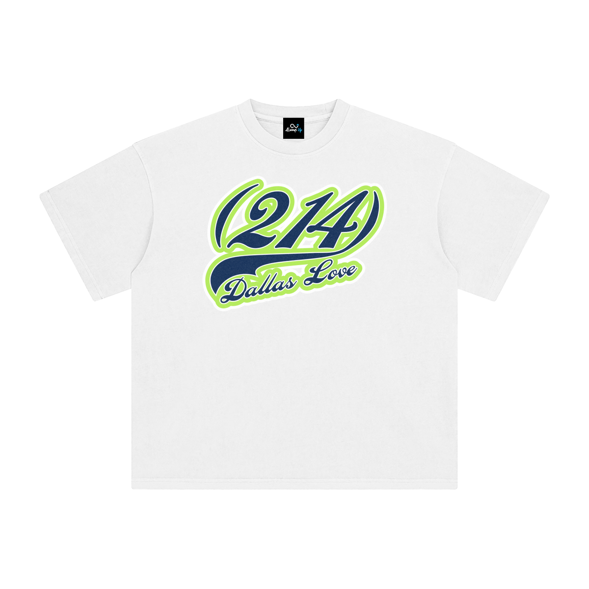 "214 Dallas Love Wings Colorway" Enzyme Washed T-Shirt