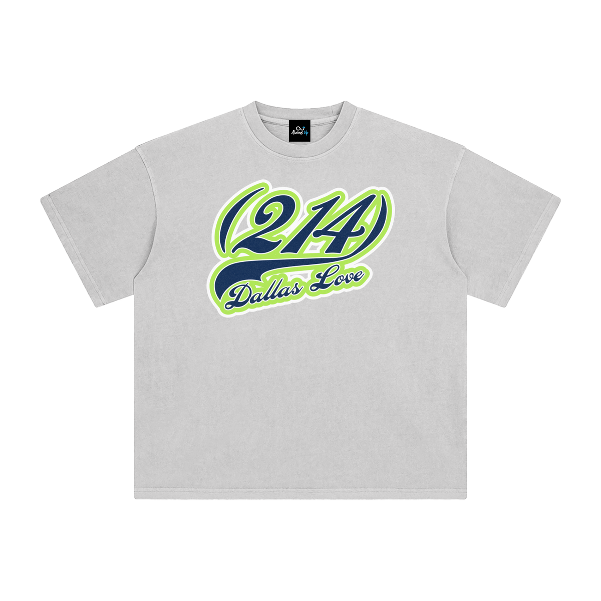 "214 Dallas Love Wings Colorway" Enzyme Washed T-Shirt