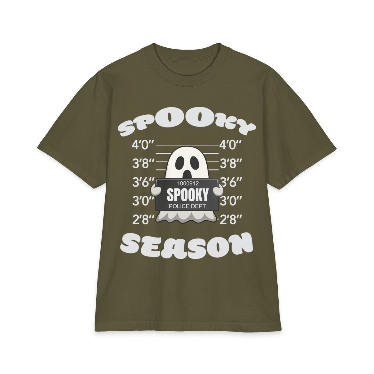 Spooky Season Ghost Mugshot T-Shirt | Halloween Haunted Tee