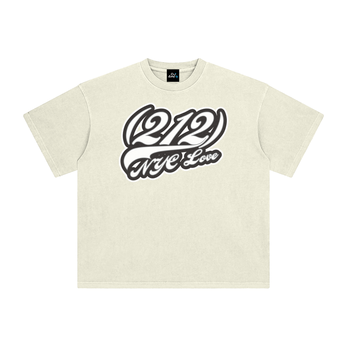 "212 NYC Love Yankees Colorway"  Enzyme Washed T-Shirt