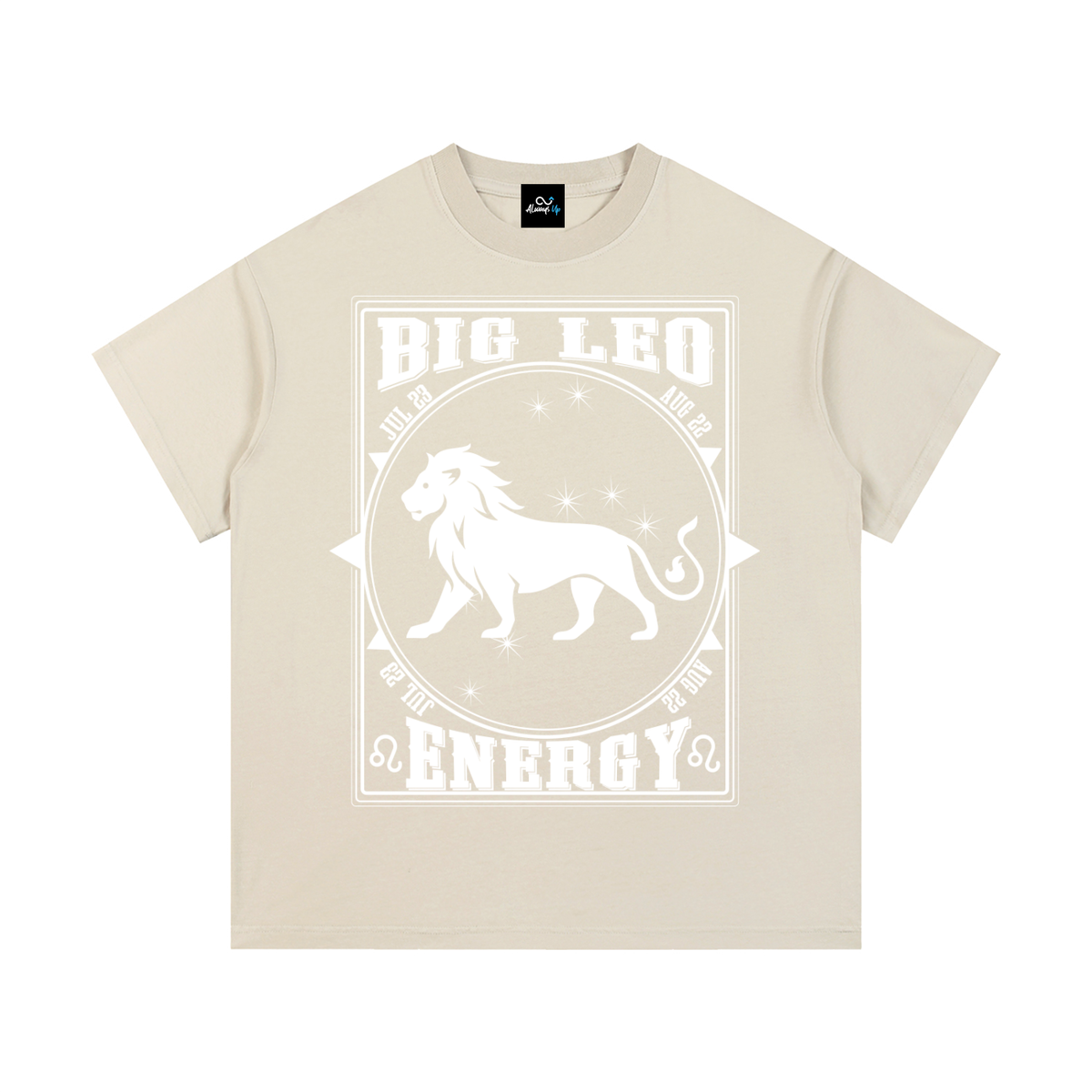 "Big Leo Energy" Vintage Wash Cotton T-Shirt