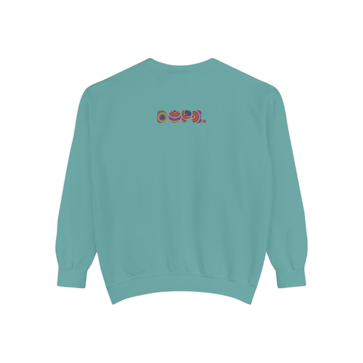 "Dope" Retro Circle Graphic Sweatshirt