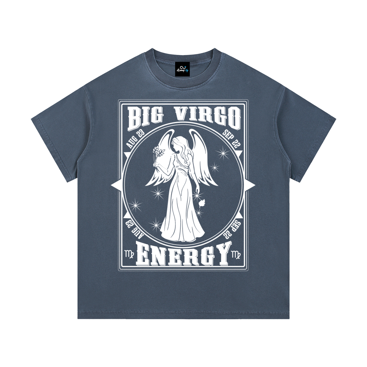 "Big Virgo Energy" Vintage Wash Cotton T-Shirt
