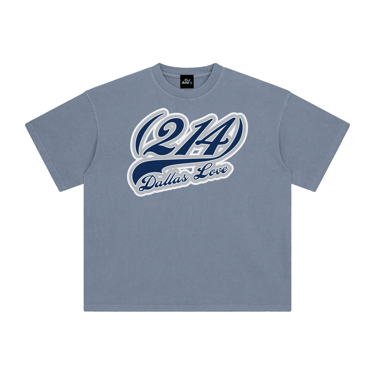 "214 Dallas Love Cowboys Colorway 2"  Enzyme Washed T-Shirt