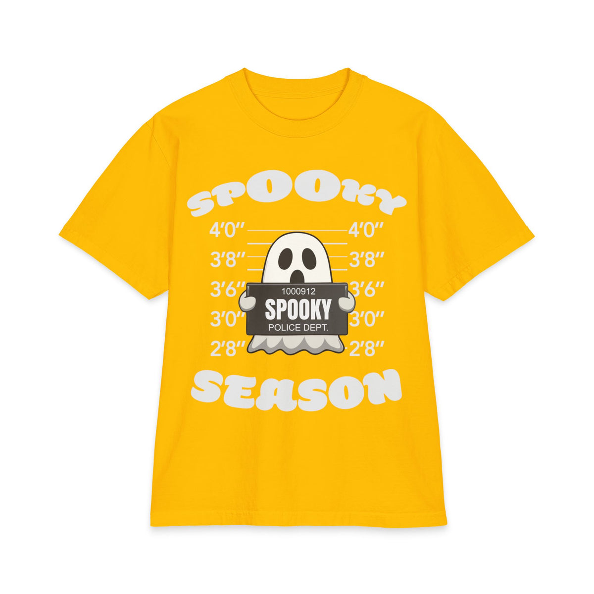 Spooky Season Ghost Mugshot T-Shirt | Halloween Haunted Tee