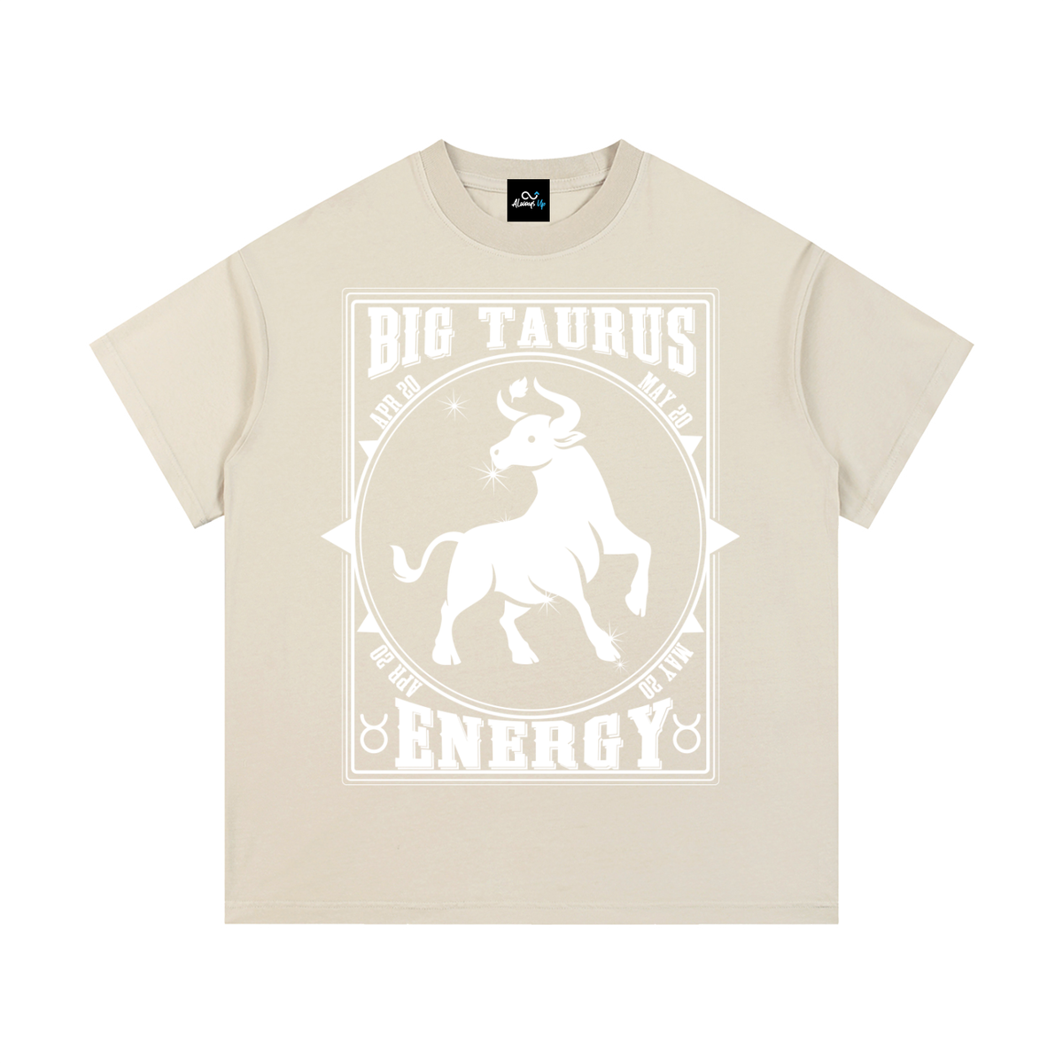 "Big Taurus Energy" Vintage Wash Cotton T-Shirt