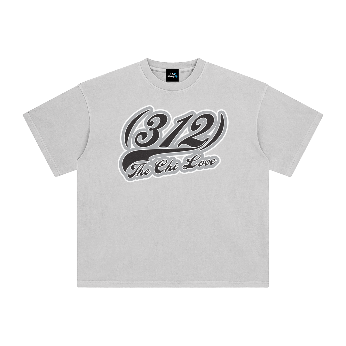 "312 Chicago Love Sox Colorway"  Enzyme Washed T-Shirt