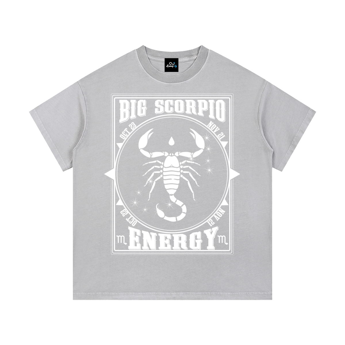 "Big Scorpio Energy" Vintage Wash Cotton T-Shirt