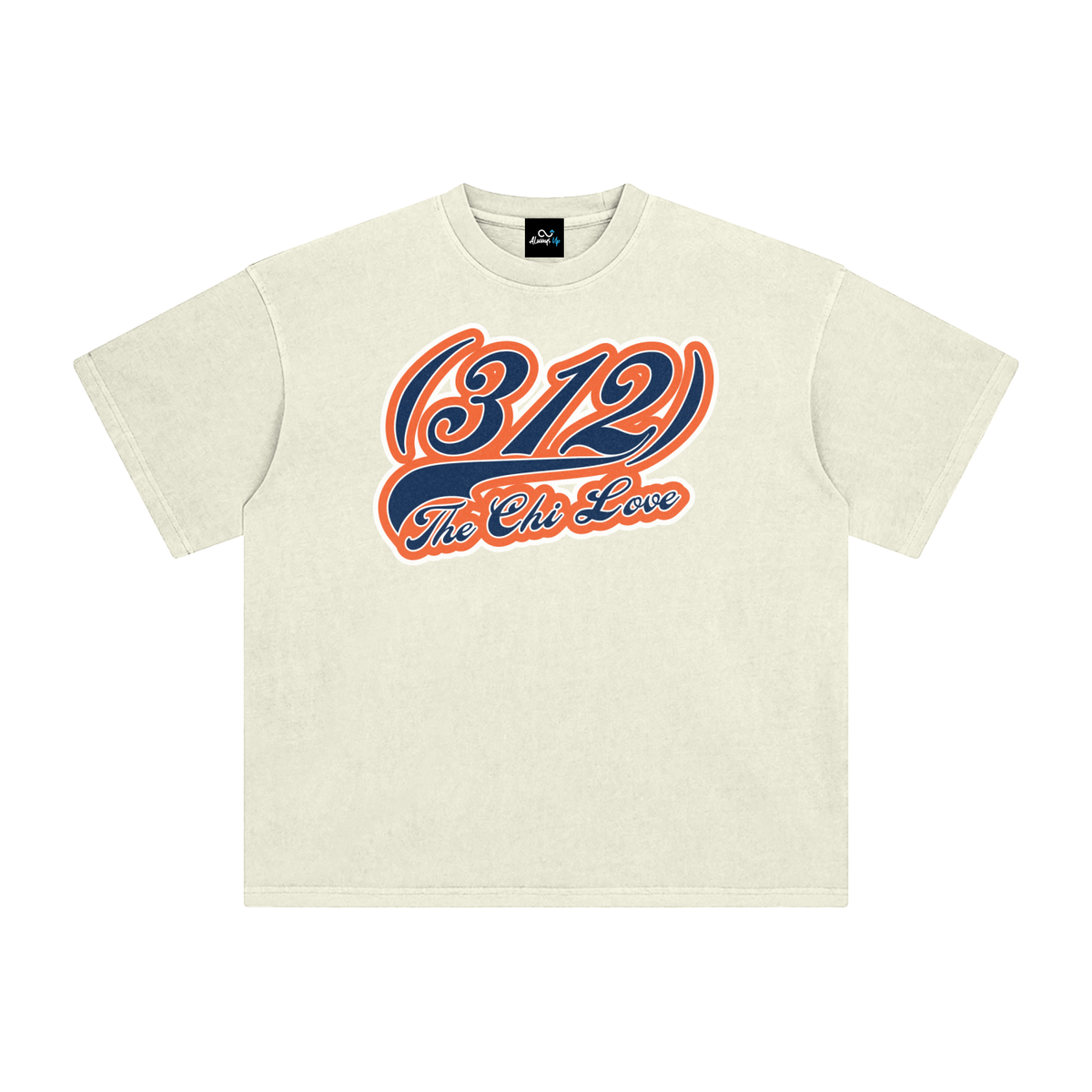 "312 Chicago Love Bears Colorway"  Enzyme Washed T-Shirt