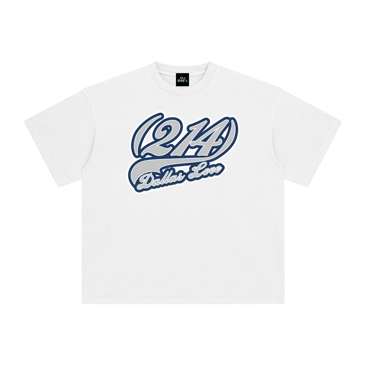 "214 Dallas Love Cowboys Colorway" Enzyme Washed T-Shirt