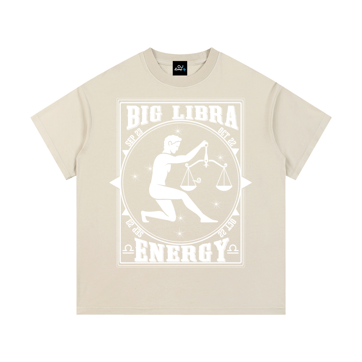 "Big Libra Energy" Vintage Wash Cotton T-Shirt
