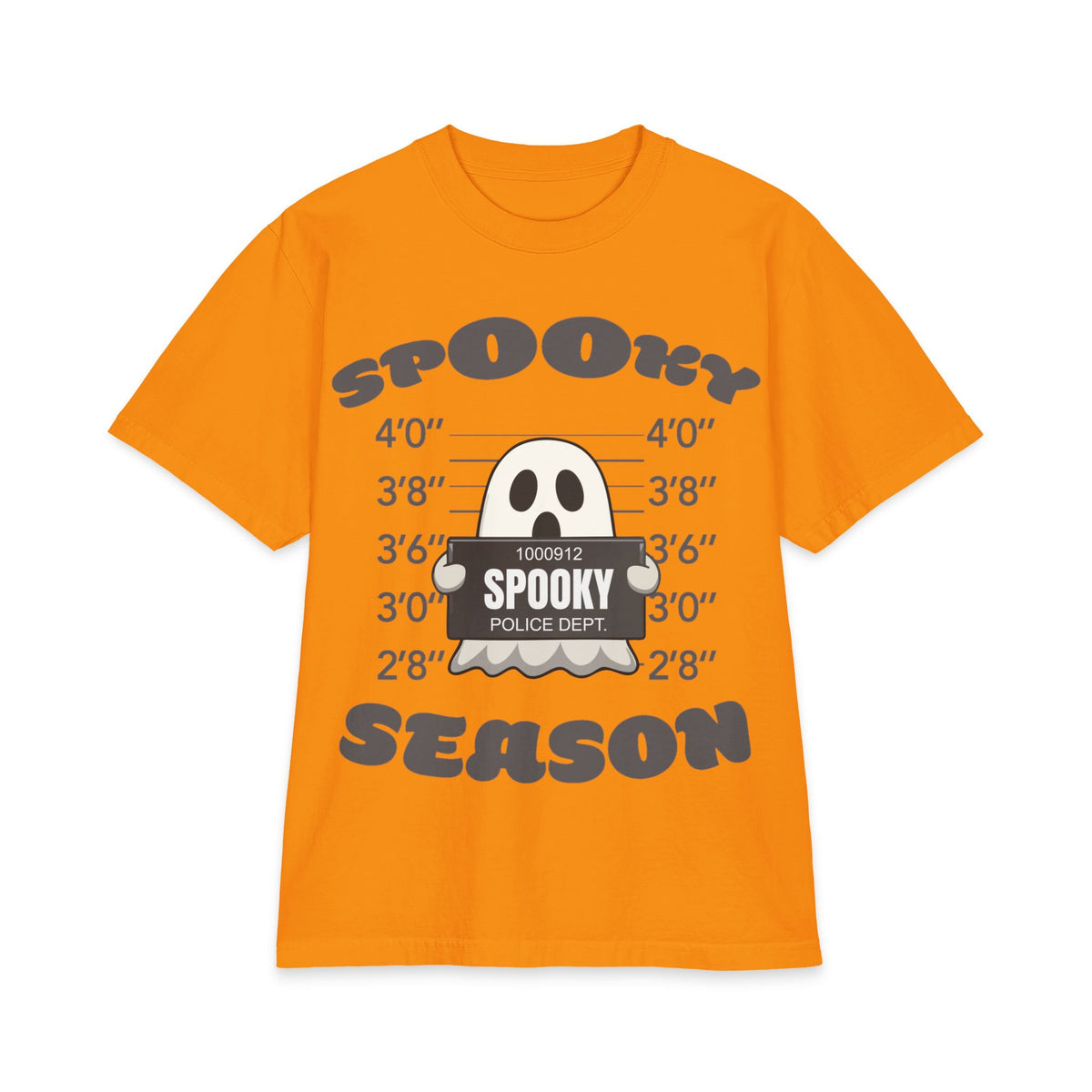 Spooky Season Ghost Mugshot T-Shirt | Halloween Haunted Graphic Tee