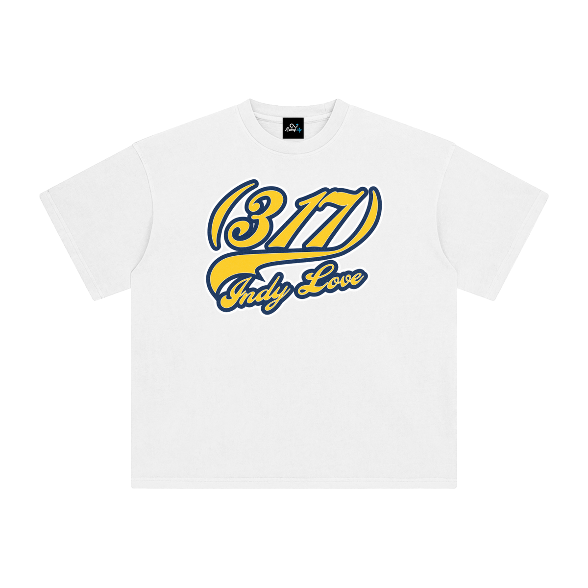 "317 Indy Love Pacers Colorway"  Enzyme Washed T-Shirt