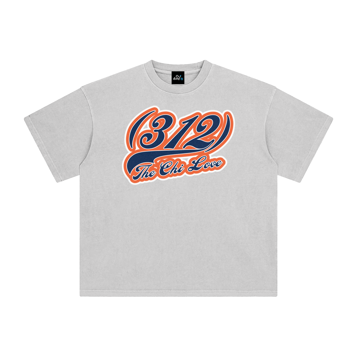 "312 Chicago Love Bears Colorway"  Enzyme Washed T-Shirt