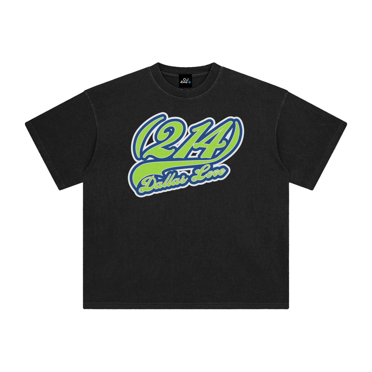 "214 Dallas Love Stars Colorway"  Enzyme Washed T-Shirt