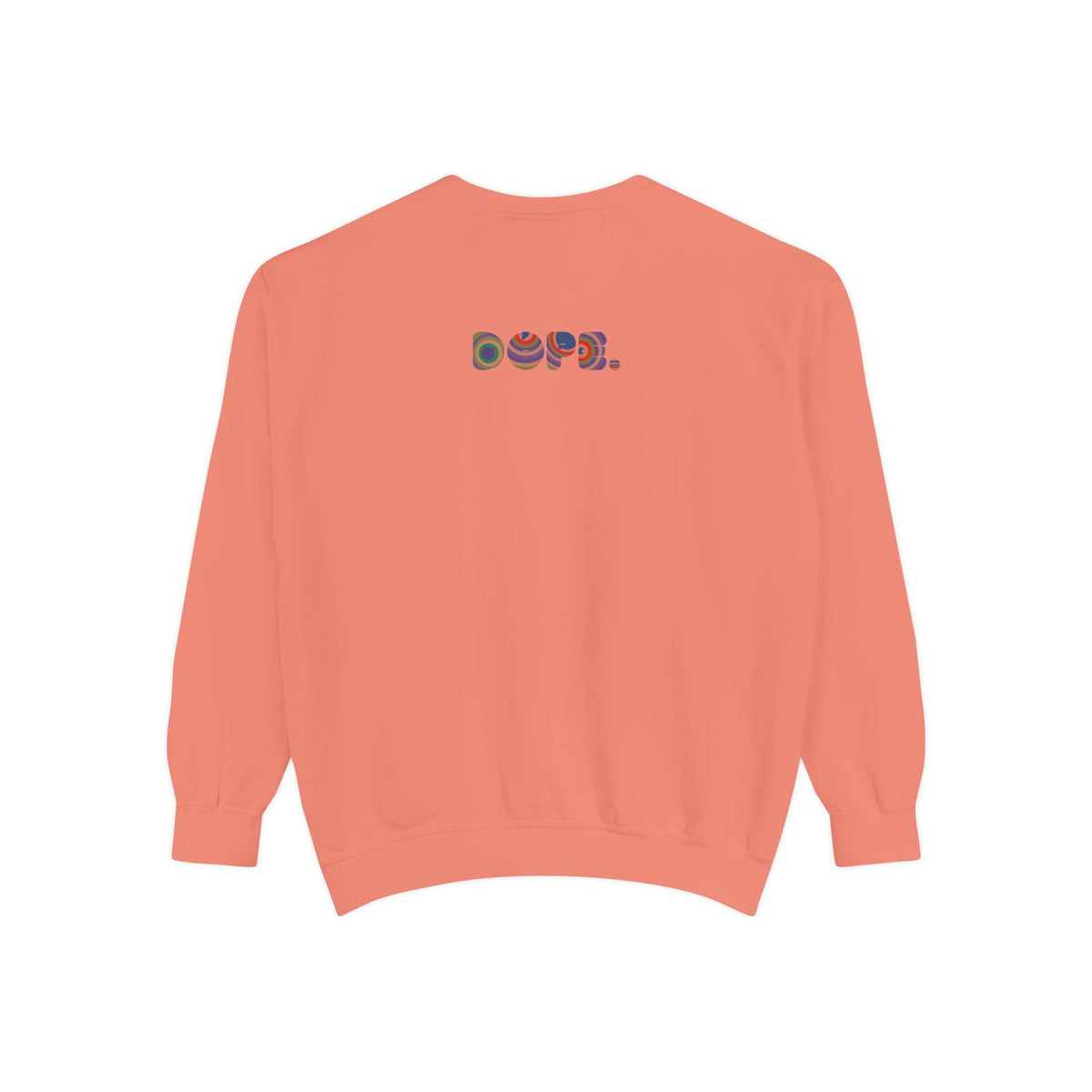 "Dope" Retro Circle Graphic Sweatshirt
