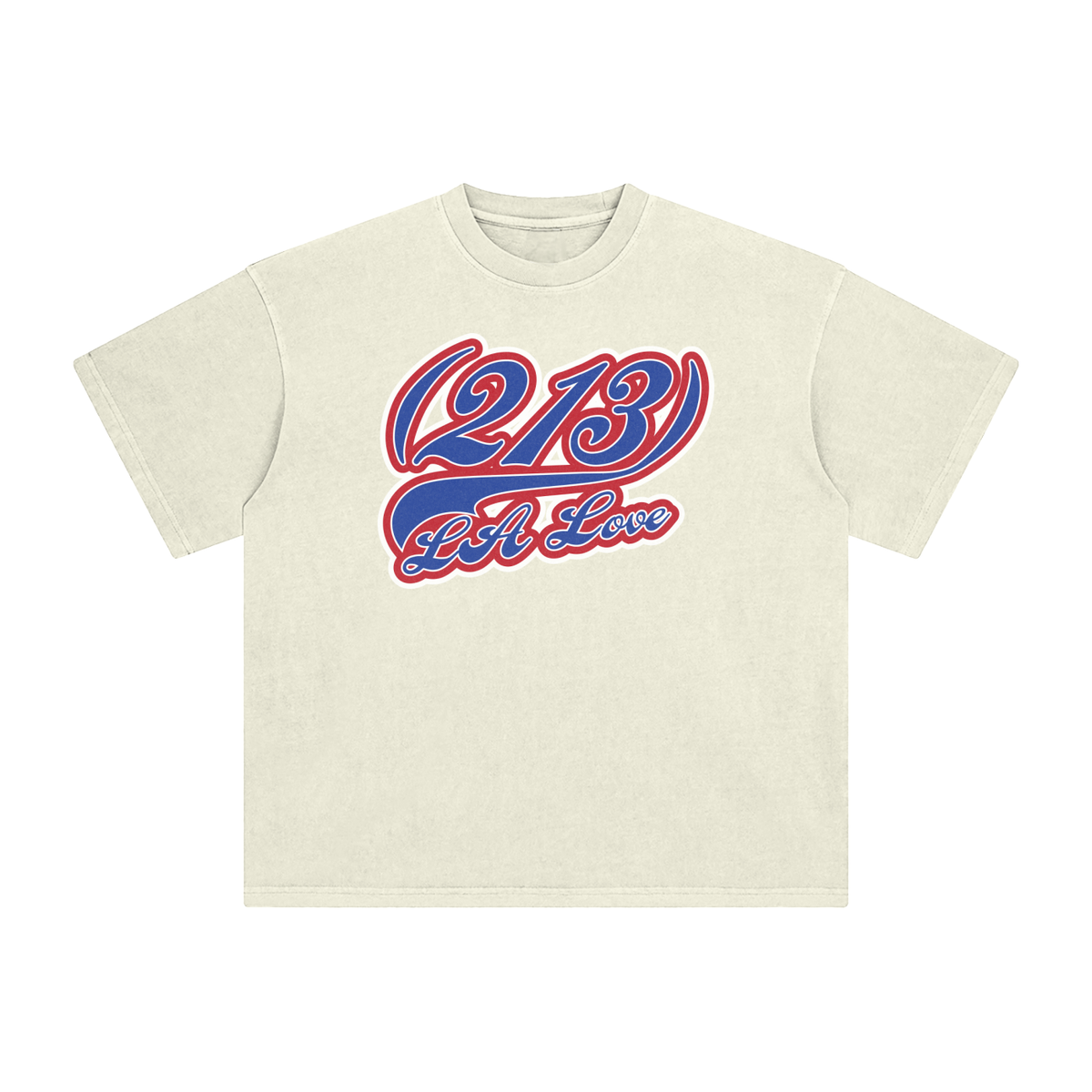 "213 LA Love Angels Colorway"  Enzyme Washed T-Shirt