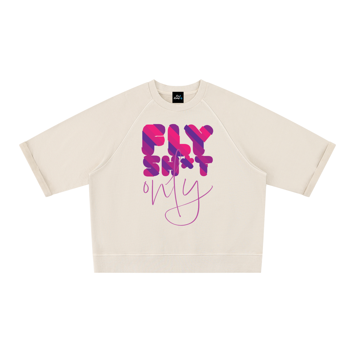 "FSO" Unisex Vintage Wash Boxy Short Sleeve Sweatshirt