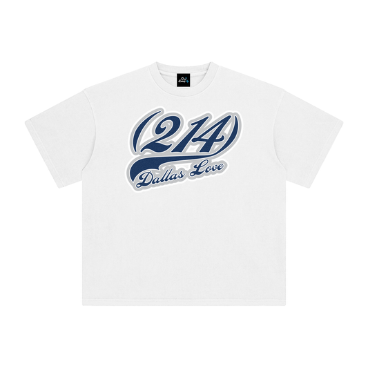 "214 Dallas Love Cowboys Colorway 2"  Enzyme Washed T-Shirt