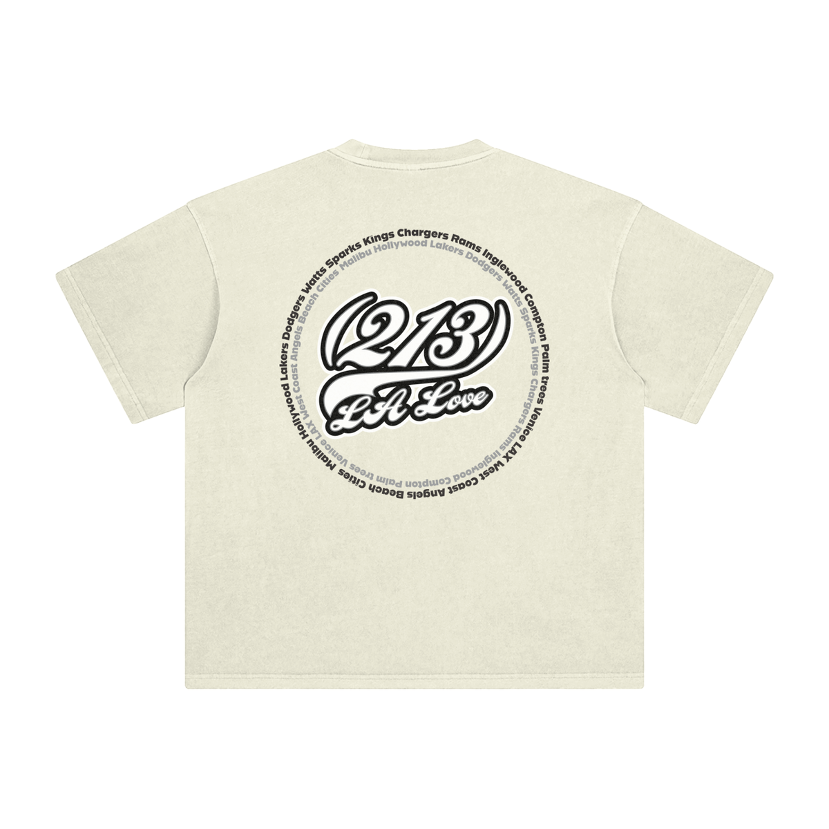 "213 LA Love Kings Colorway"  Enzyme Washed T-Shirt