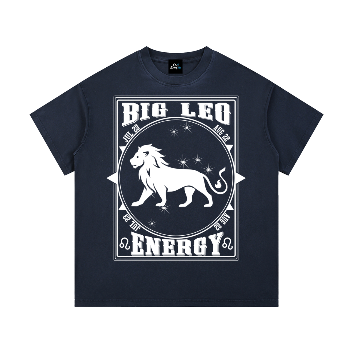 "Big Leo Energy" Vintage Wash Cotton T-Shirt