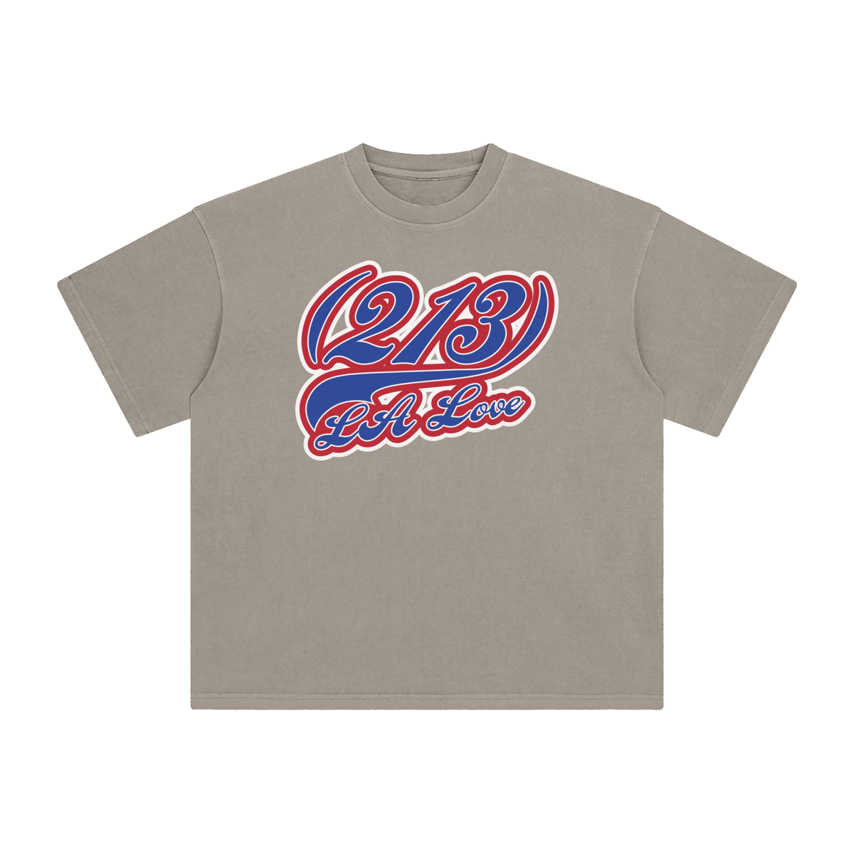 "213 LA Love Angels Colorway"  Enzyme Washed T-Shirt