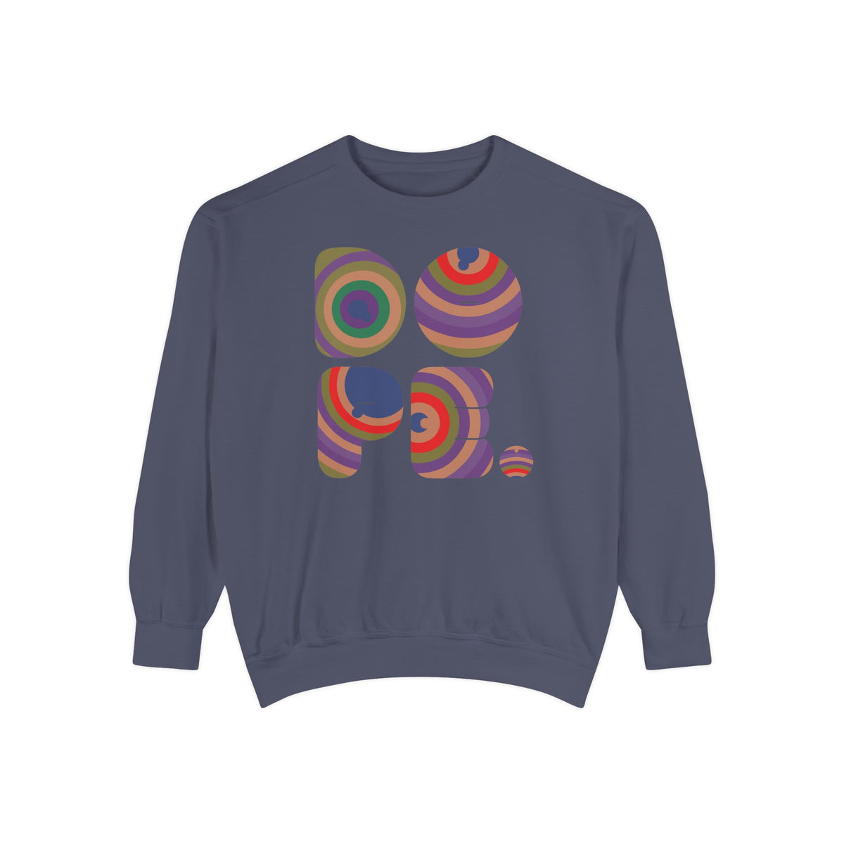 "Dope" Retro Circle Graphic Sweatshirt