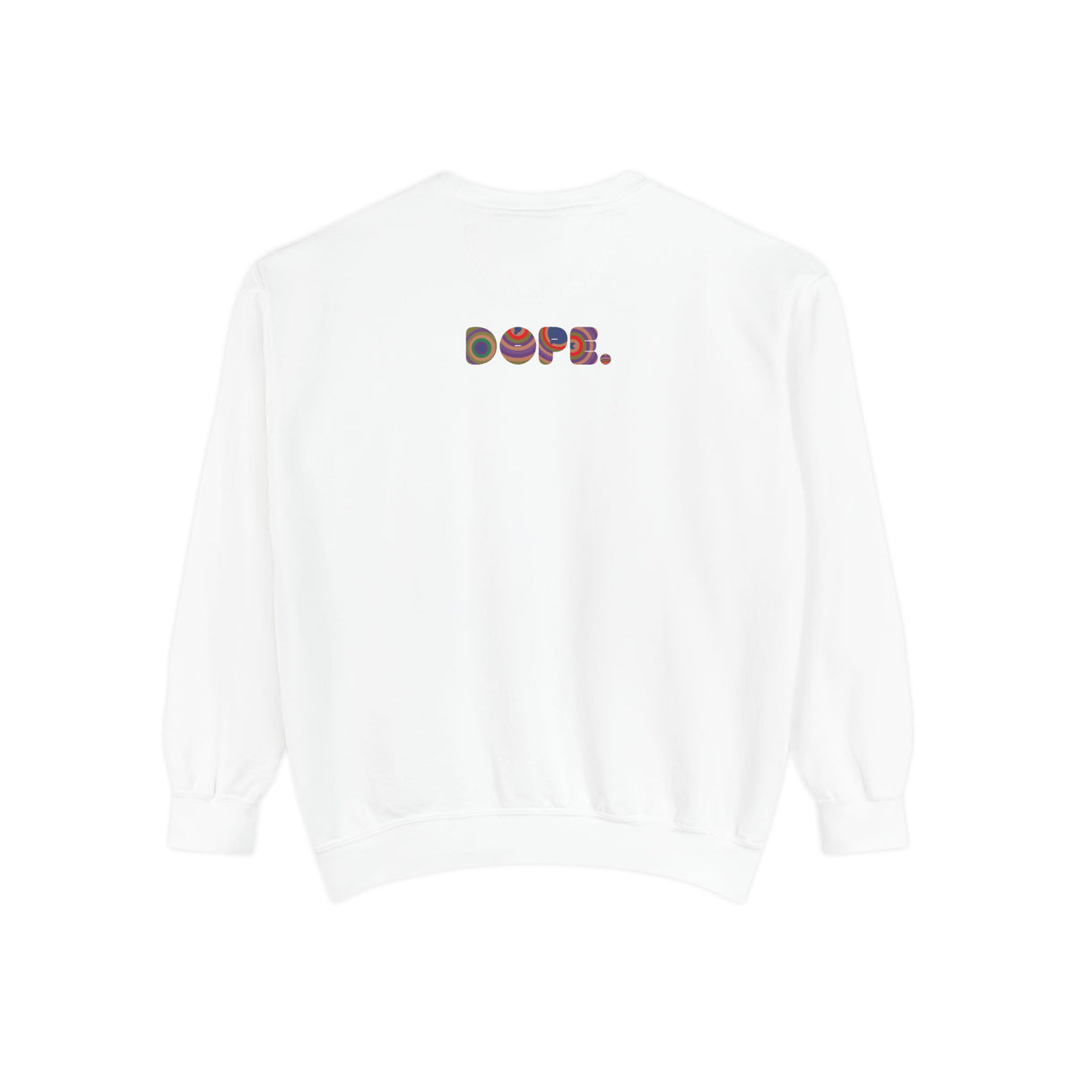 "Dope" Retro Circle Graphic Sweatshirt