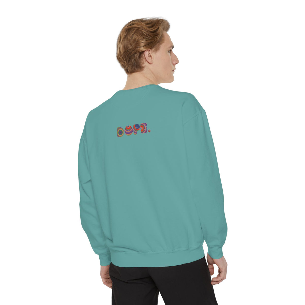 "Dope" Retro Circle Graphic Sweatshirt