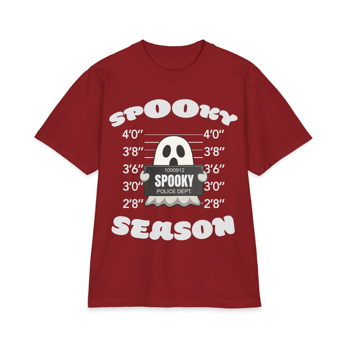 Spooky Season Ghost Mugshot T-Shirt | Halloween Haunted Tee
