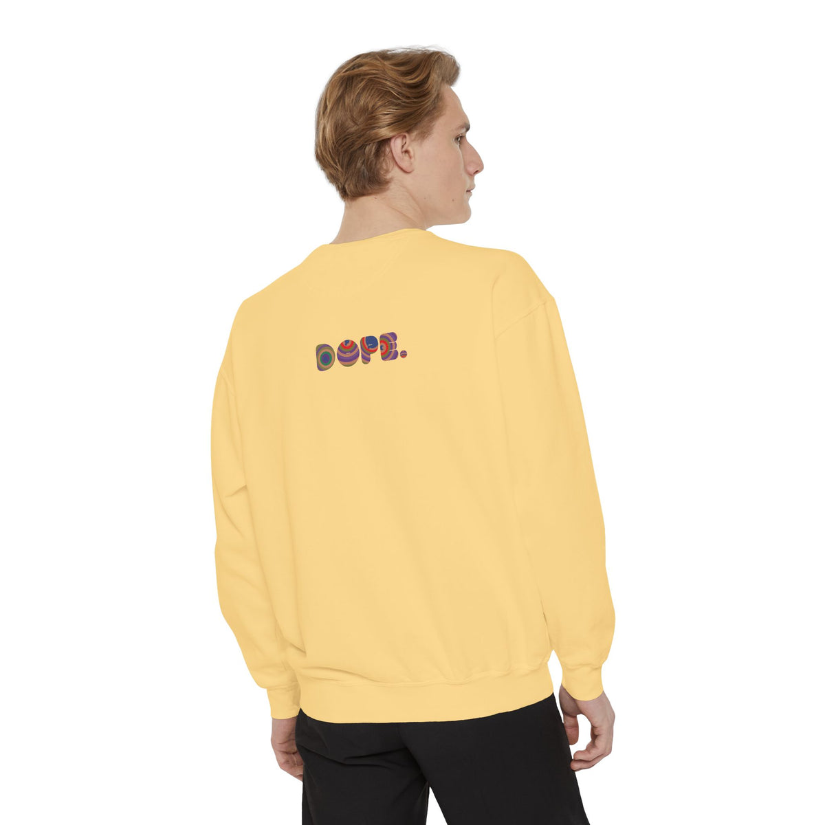 "Dope" Retro Circle Graphic Sweatshirt