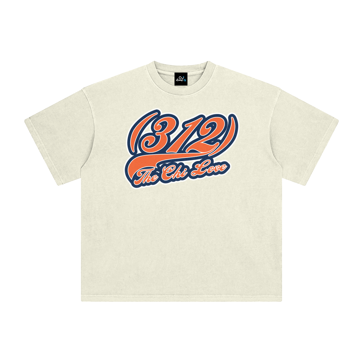 "312 Chicago Love Bears Colorway 2"  Enzyme Washed T-Shirt