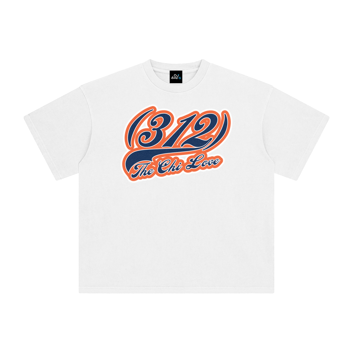 "312 Chicago Love Bears Colorway"  Enzyme Washed T-Shirt