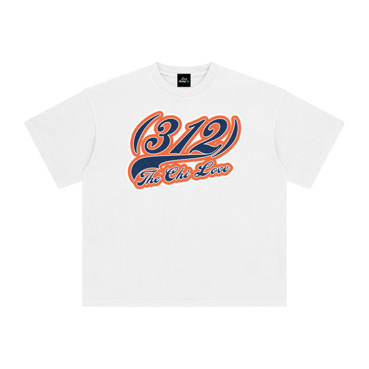 "312 Chicago Love Bears Colorway"  Enzyme Washed T-Shirt